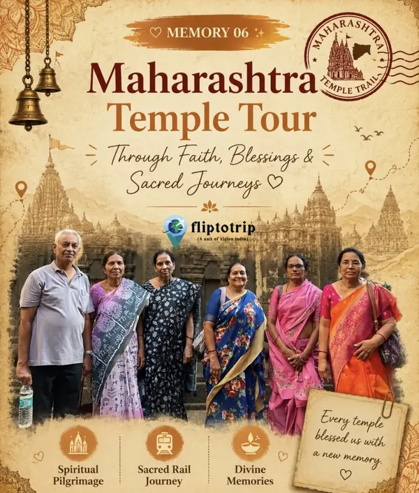 Flip To Trip travellers in Maharashtra: Temple tour by rail